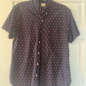 Men’s J.Crew Short Sleeve Floral Button Down Shirt